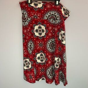 NWT Colette Red Mali Brushed Knit Skirt